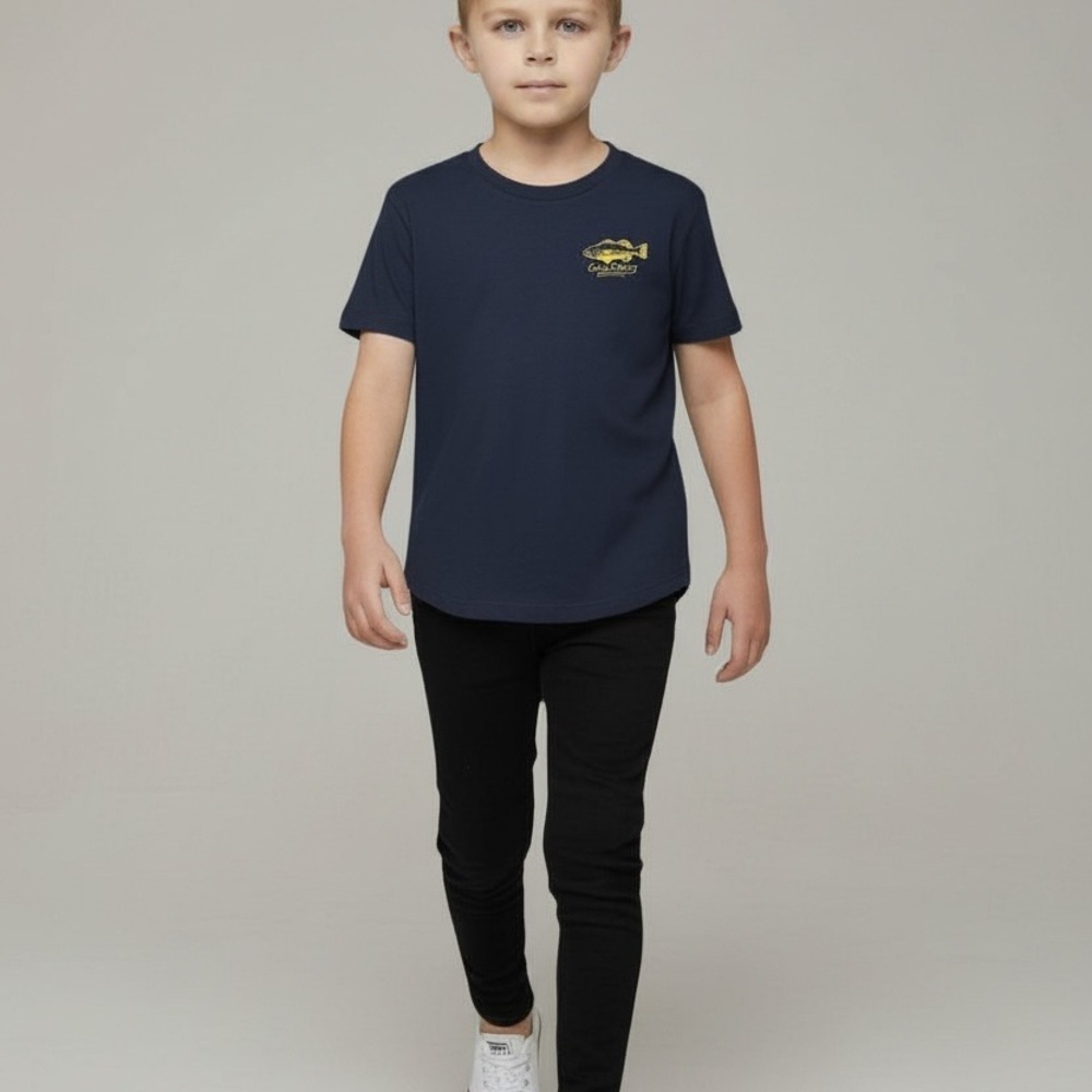 Old Navy cotton navy blue graphic design T-shirt Boys S (6-7) round neck
